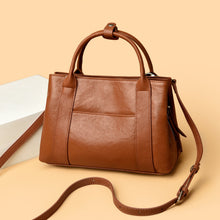 Load image into Gallery viewer, Women's Genuine Leather Crossbody Bag – Classic Minimalist Daily Commute Shoulder Bag