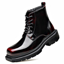 Load image into Gallery viewer, Women's Insulated Side Zipper Boots - Wedge Heel High Shaft Winter Boots with Rubber Sole