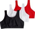 Fruit of the Loom Women's Wireless Cotton Sports Bra, Multipack