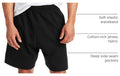 Hanes Men's Shorts, Essentials Short with Pockets, Gym Shorts for Men, Men's Athletic Shorts, 7.5"