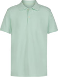 Calvin Klein Boys Short Sleeve Micro Pique Solid Polo, Button Closure, Soft & Comfortable