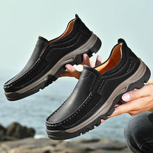 Load image into Gallery viewer, Men's Premium Leather Slip-On Casual Shoes - Lightweight Comfort Loafers