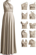 72styles Maxi Infinity Dress for Bridesmaids, Convertible Multi-Way Wrap