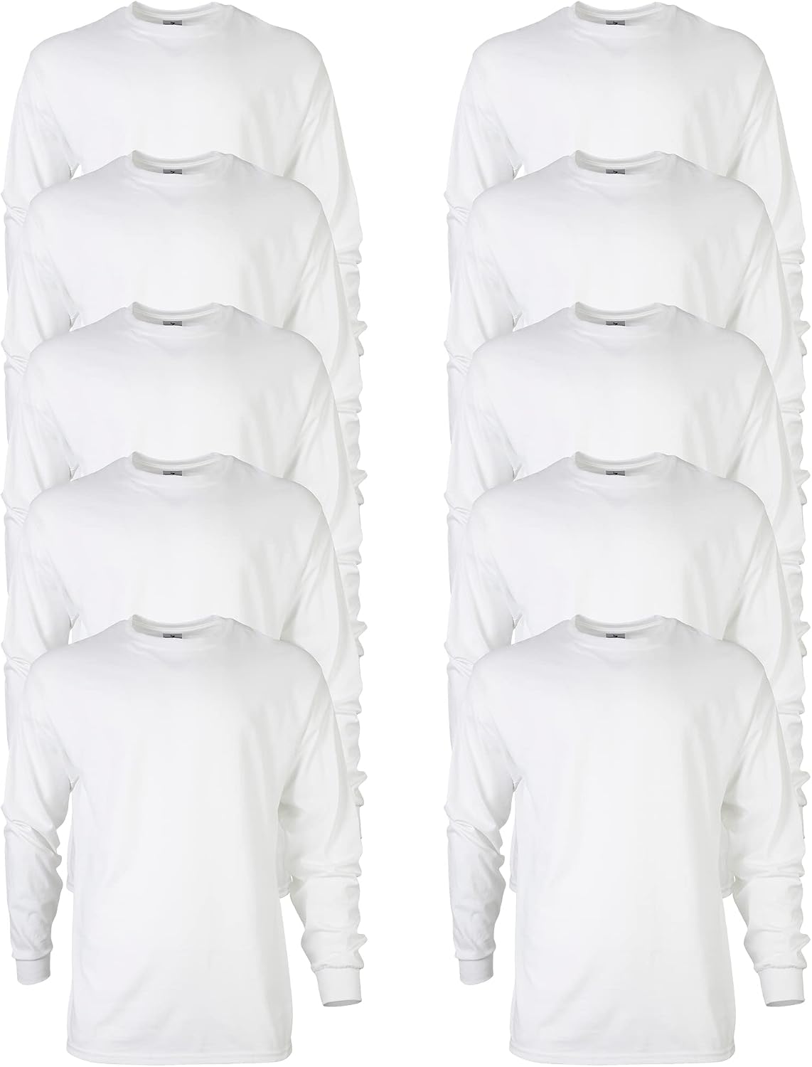 Gildan Adult Ultra Cotton Long Sleeve T-Shirt, Style G2400, Multipack