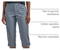 Lee Women's Ultra Lux Comfort with Flex-to-Go Cargo Capri Pant