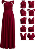 72styles Maxi Infinity Dress for Bridesmaids, Convertible Multi-Way Wrap