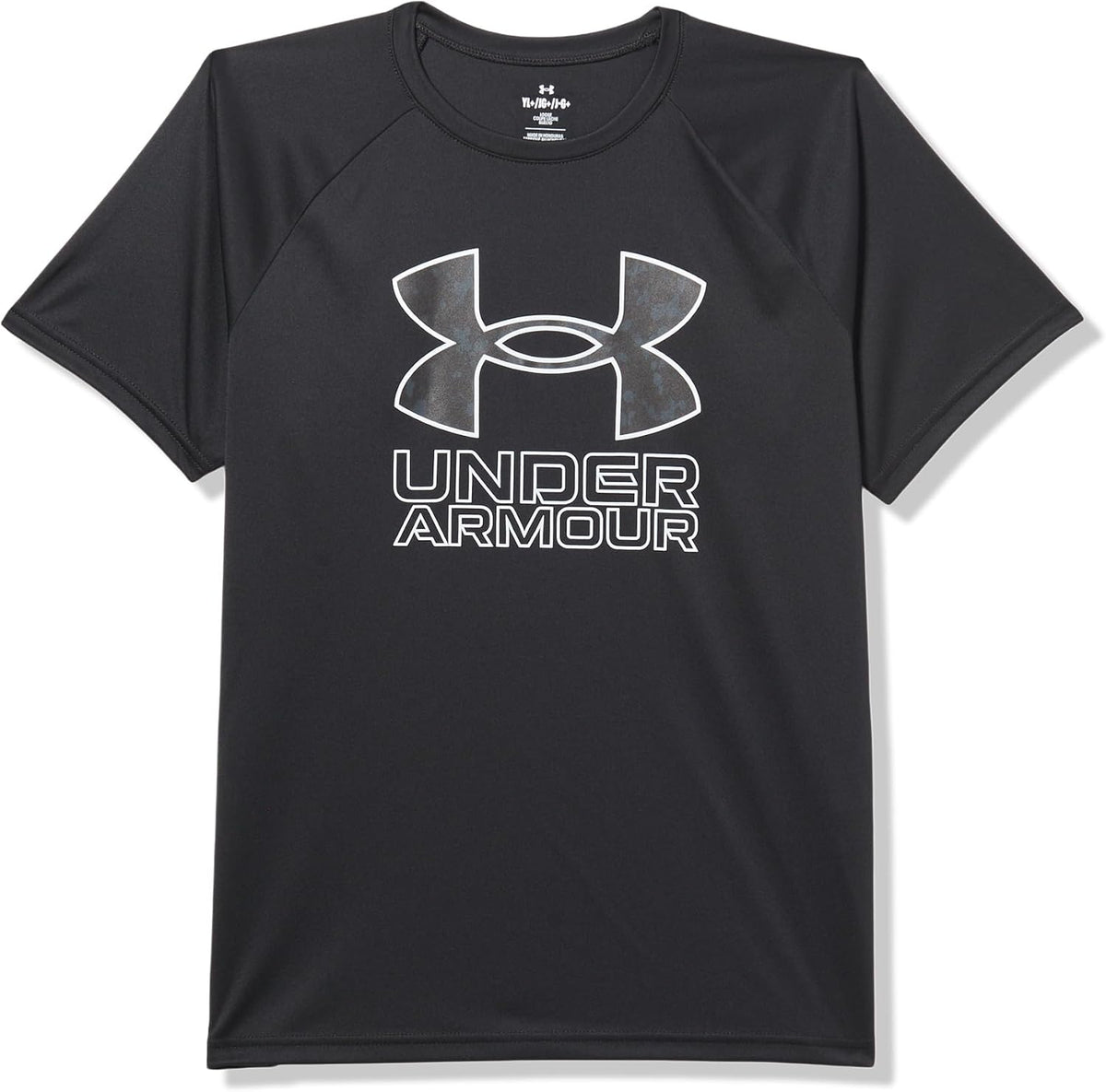 Under Armour Boys' Tech Hybrid Printed Fill Short-Sleeve T-Shirt