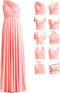 72styles Maxi Infinity Dress for Bridesmaids, Convertible Multi-Way Wrap
