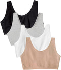Fruit of the Loom Women's Wireless Cotton Sports Bra, Multipack