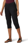 Lee Women's Relaxed Fit Austyn Knit Waist Cargo Capri Pant