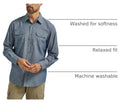 Wrangler Authentics Men's Long Sleeve Classic Woven Shirt