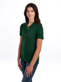 Jerzees Women's Dri Power Cotton Blend Short Sleeve Polo Shirts, Moisture Wicking for All Day Comfort