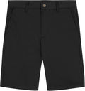 Nautica Boys' School Uniform Performance Khaki Shorts, Moisture Wicking