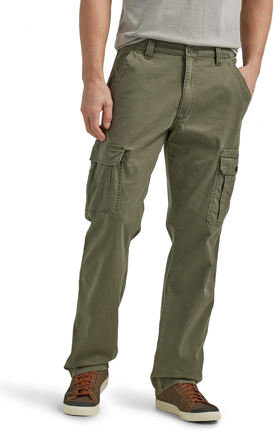 Wrangler Authentics stretch cargo work pants for men