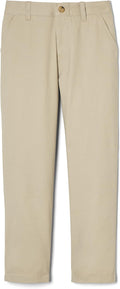 French Toast Boys' Adjustable Waist Straight Fit Stretch Twill Chino Pant