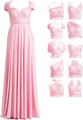 72styles Maxi Infinity Dress for Bridesmaids, Convertible Multi-Way Wrap