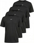 Reebok 4 Pack Boys' Dry Fit Athletic T Shirts Short Sleeve Teens Kids Tops