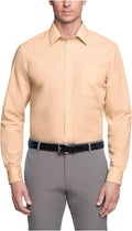 Van Heusen Mens Dress Shirt Regular Fit Poplin Solid