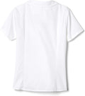 French Toast Peter Pan Collar Short Sleeve Blouse (Girls Standard & Plus Sizes), Blue,