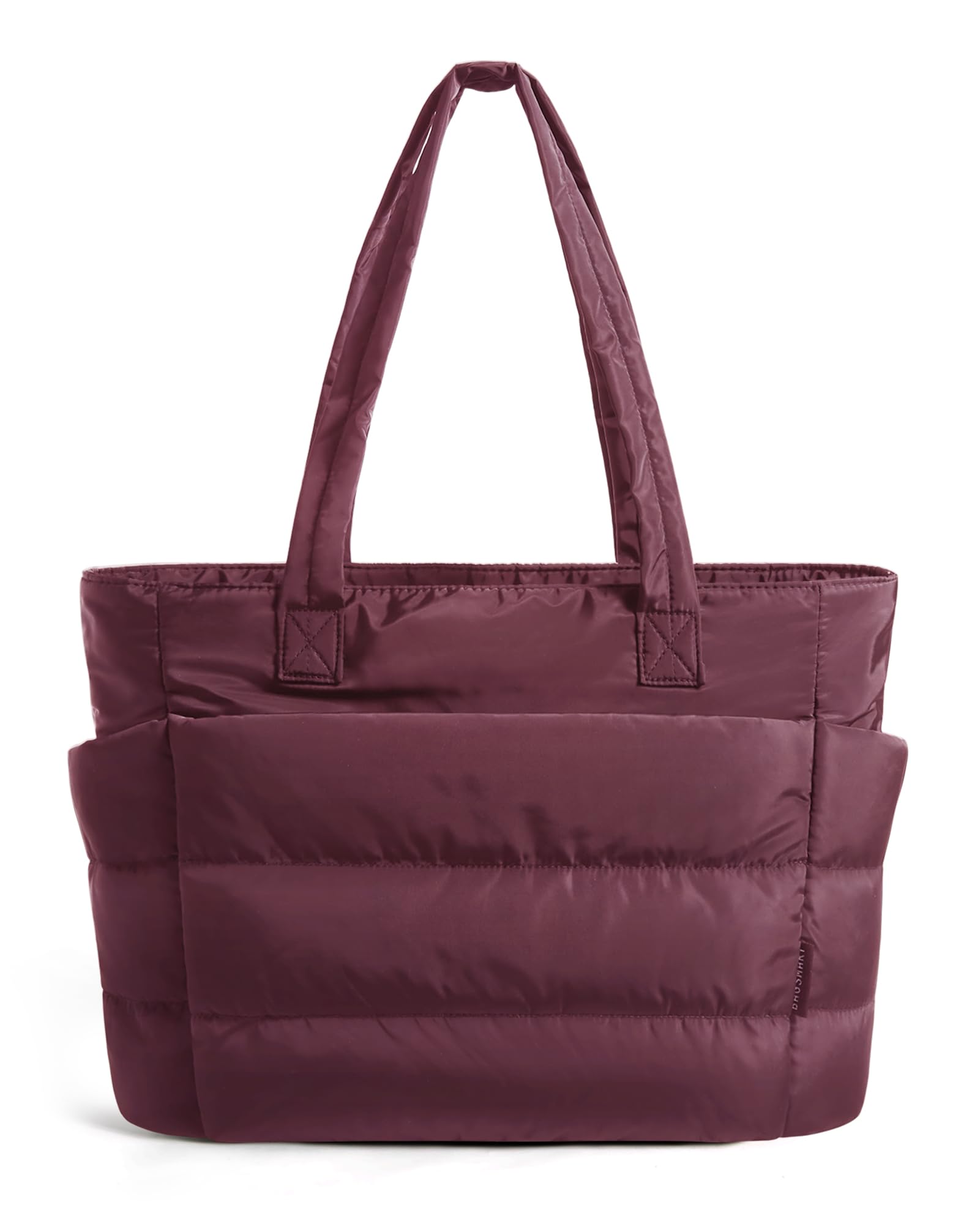 BAGSMART Tote Bag for Women, Lightweight Puffy Tote Bag with Compartments Shoulder Bag Handbag for Travel, Work, Gym | Lightweight, Puffy, Quilted, for Travel, Work