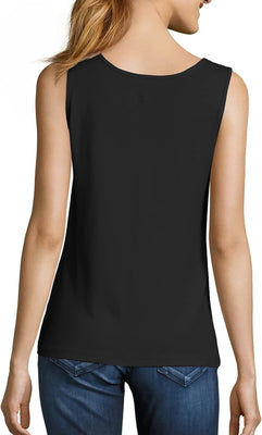 Hanes Women's Shirts, Women’s Mini-Ribbed Cotton Tank Tops, Women’s Sleeveless T-Shirts, Women’s Tanks