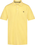 Calvin Klein Boys Short Sleeve Micro Pique Solid Polo, Button Closure, Soft & Comfortable