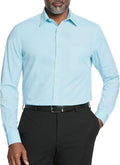 Van Heusen Mens Dress Shirt Regular Fit Poplin Solid
