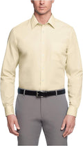 Van Heusen Mens Dress Shirt Regular Fit Poplin Solid