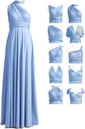 72styles Maxi Infinity Dress for Bridesmaids, Convertible Multi-Way Wrap