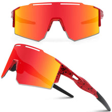 Load image into Gallery viewer, Ukoly Cycling Sunglasses for Men Women with 3 Interchangeable Lenses, Polarized Sports Sunglasses, Baseball Sunglasses