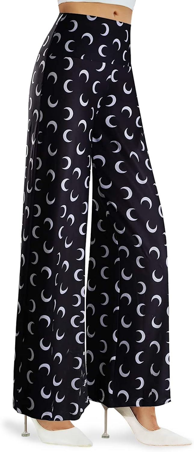 Arolina Palazzo Pants for Women Wide Leg Flowy Pants Casual Comfy High Waist Summer Pants