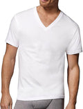 Hanes Men's Undershirts T-Shirt Pack, V-Neck Cotton Tees for Men, Moisture-Wicking, Odor Control, White Multi-Pack