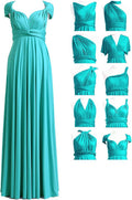 72styles Maxi Infinity Dress for Bridesmaids, Convertible Multi-Way Wrap