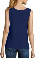 Hanes Women's Shirts, Women’s Mini-Ribbed Cotton Tank Tops, Women’s Sleeveless T-Shirts, Women’s Tanks