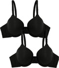 Fruit of the Loom Women’s Cotton T-Shirt Bra, Underwire, Multipack