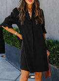 QACOHU women's casual V neck summer dress