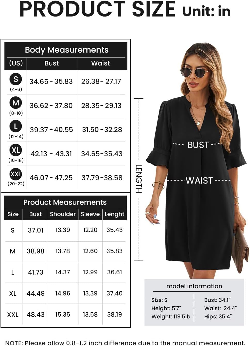 QACOHU women's loose flowy summer dress