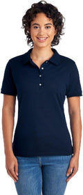 Jerzees Women's Dri Power Cotton Blend Short Sleeve Polo Shirts, Moisture Wicking for All Day Comfort