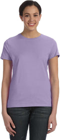 Hanes Women's Perfect-T Crewneck T-Shirt, Lightweight Cotton Short Sleeve Tee for Women