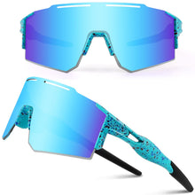 Load image into Gallery viewer, Ukoly Cycling Sunglasses for Men Women with 3 Interchangeable Lenses, Polarized Sports Sunglasses, Baseball Sunglasses