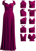 72styles Maxi Infinity Dress for Bridesmaids, Convertible Multi-Way Wrap