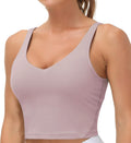 THE GYM PEOPLE Women’s Longline Sports Bra Wirefree Padded Medium Support Yoga Bras Gym Running Workout Tank Tops