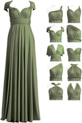 72styles Maxi Infinity Dress for Bridesmaids, Convertible Multi-Way Wrap