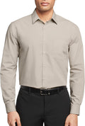 Van Heusen Mens Dress Shirt Regular Fit Poplin Solid