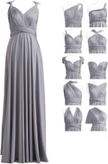 72styles Maxi Infinity Dress for Bridesmaids, Convertible Multi-Way Wrap