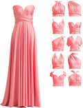 72styles Maxi Infinity Dress for Bridesmaids, Convertible Multi-Way Wrap