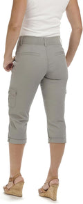 Lee Women's Relaxed Fit Austyn Knit Waist Cargo Capri Pant