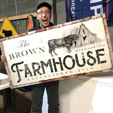 Load image into Gallery viewer, Rustic Farmhouse Sign