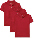 The Children's Place Boys' Short Sleeve Pique Polo, 3 Pack