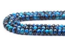 Load image into Gallery viewer, Natural Quality Blue Tiger Eye Rondelle Faceted, Sku#UA295